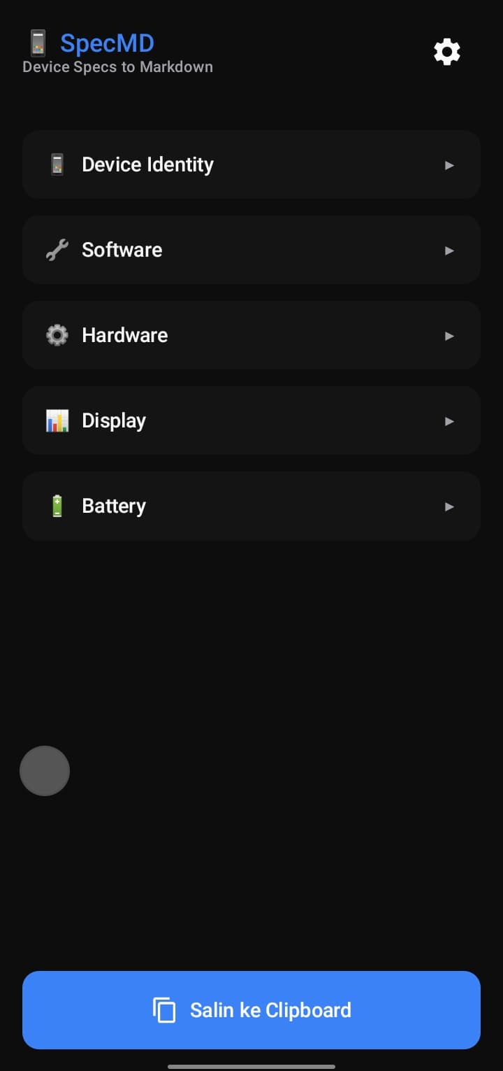 SpecMD Dashboard